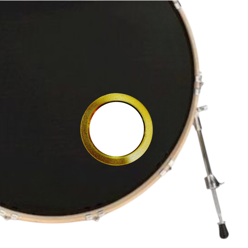 Holz protector orificio parche MEKANIX 4″ Dorado mate