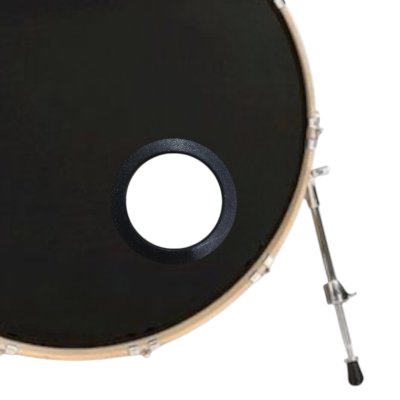 Holz protector orificio parche MEKANIX 5" Negro