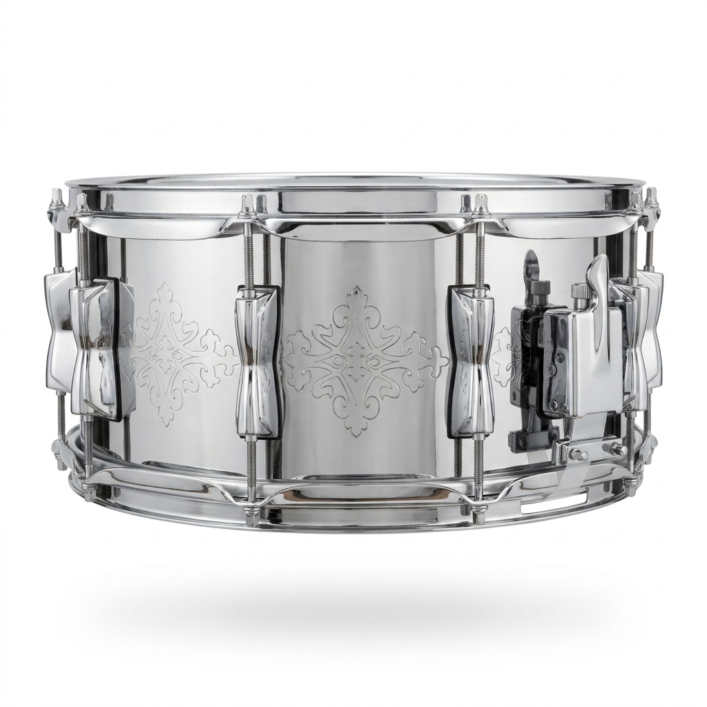 Tambor Moon Caja 14×6.5″ Acero inox, aros 2.3mm